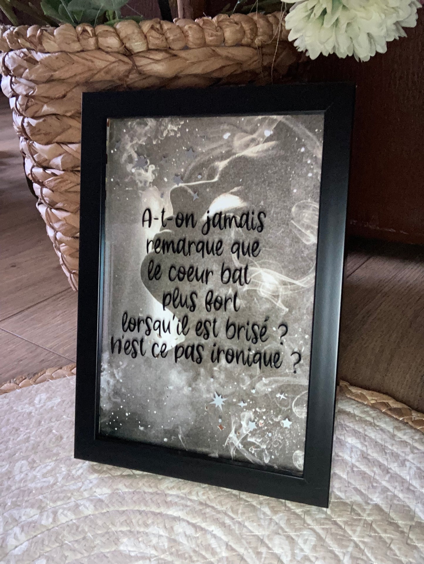 Cadre lumineux personnalisé