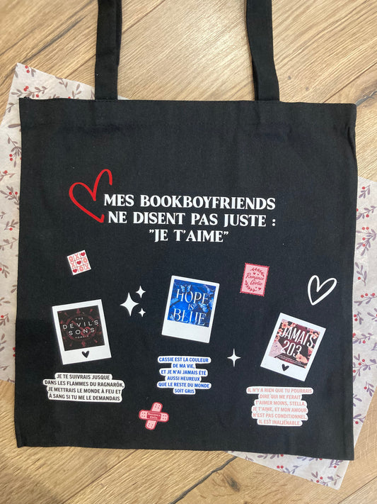 Tote-bags ultra-personnalisé  "bookboyfriend"