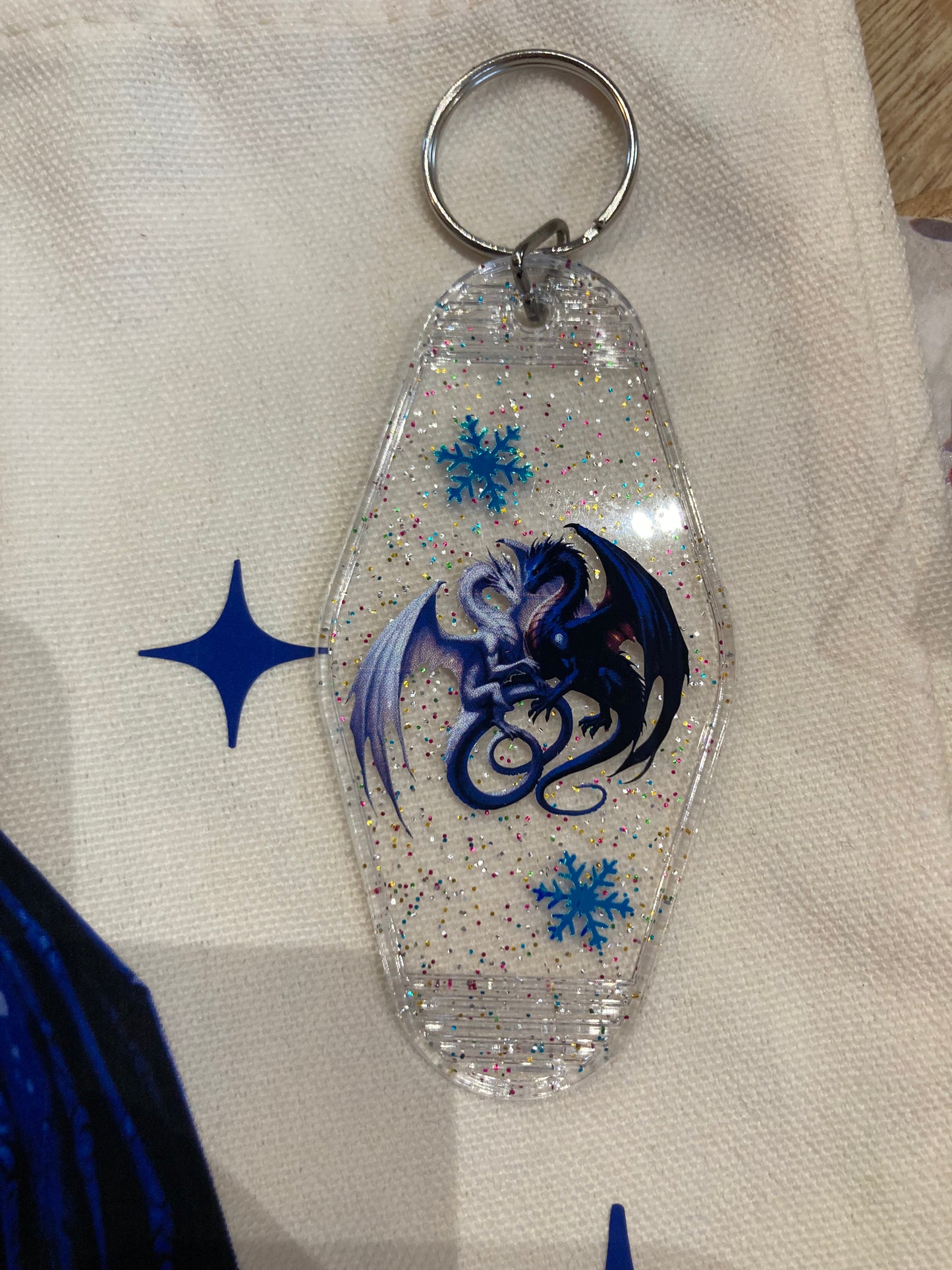 Porte-clés pailleté - Edition Noël 2025