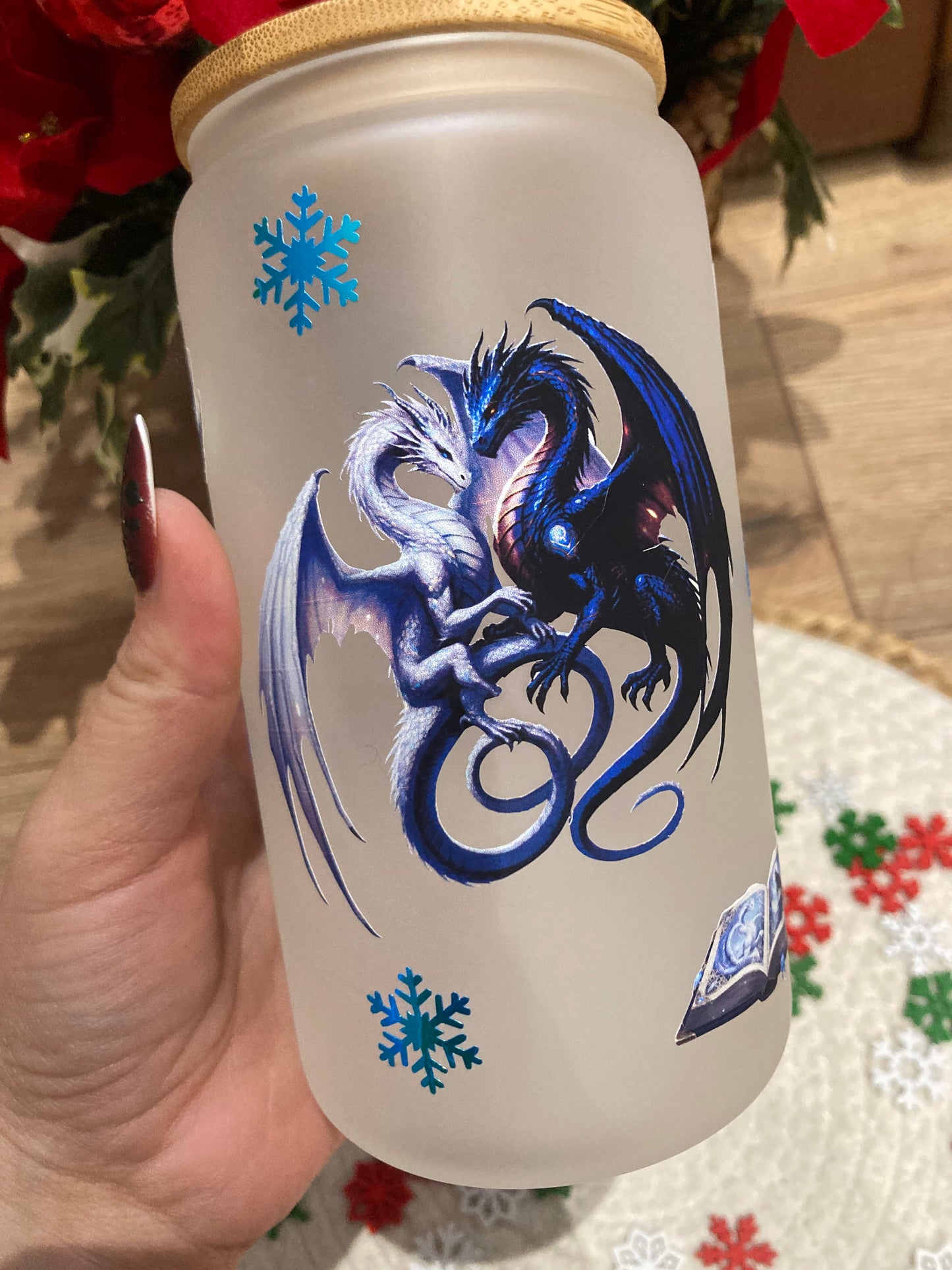 Gourde en verre givrées - édition limitée